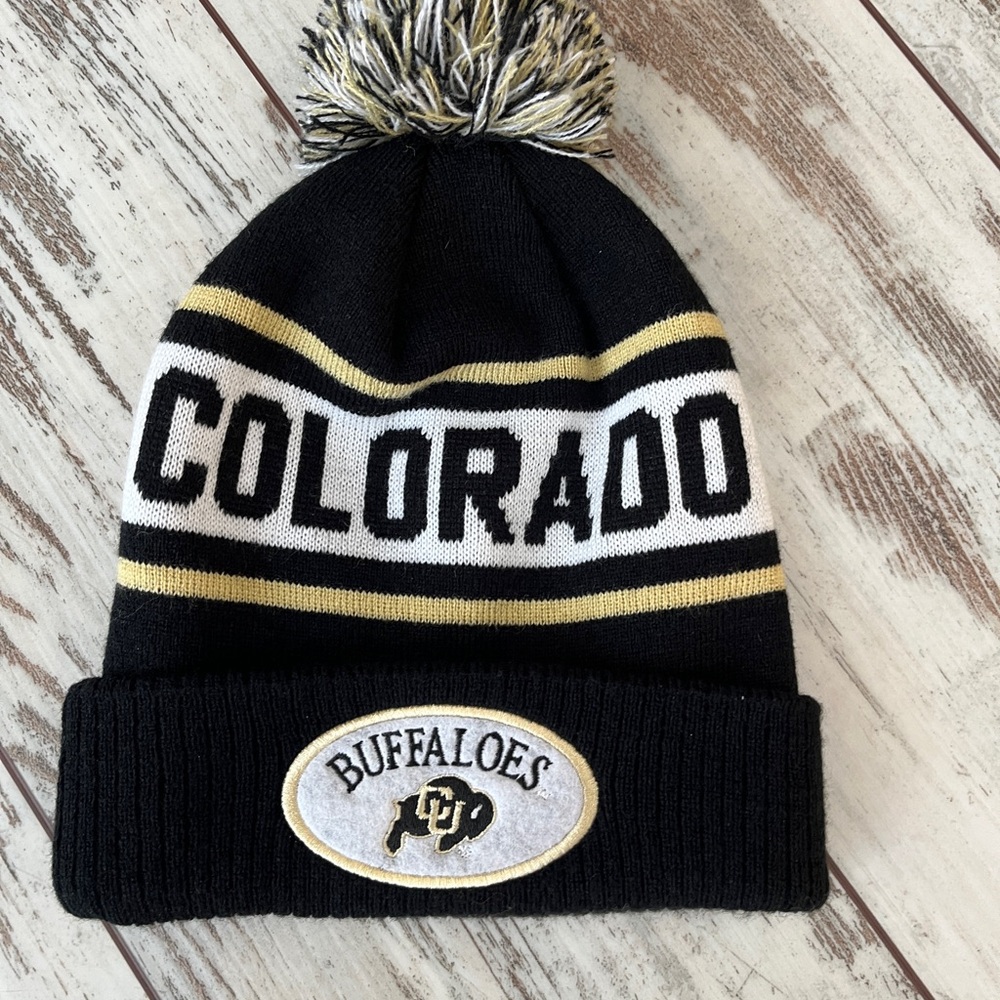 University of Colorado Buffaloes Cuffed Pom Beanie - Picture 9 of 12